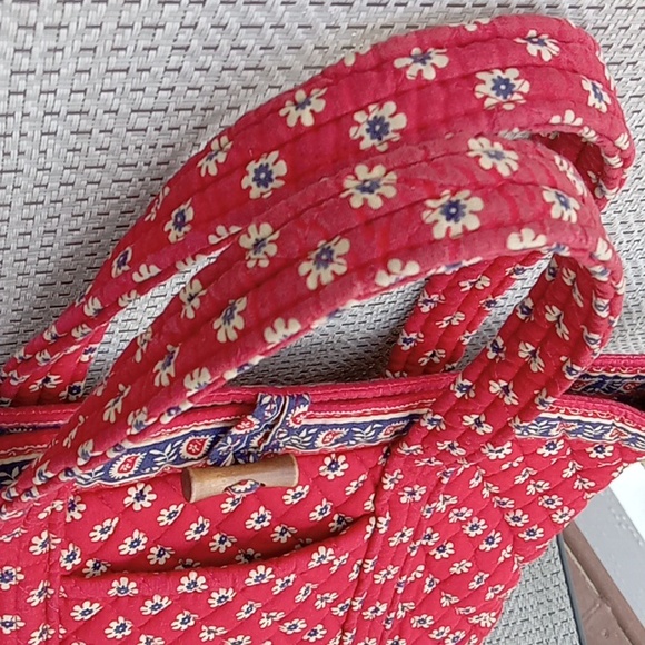 Vera Bradley Red Floral Tote Bag - Picture 2 of 13